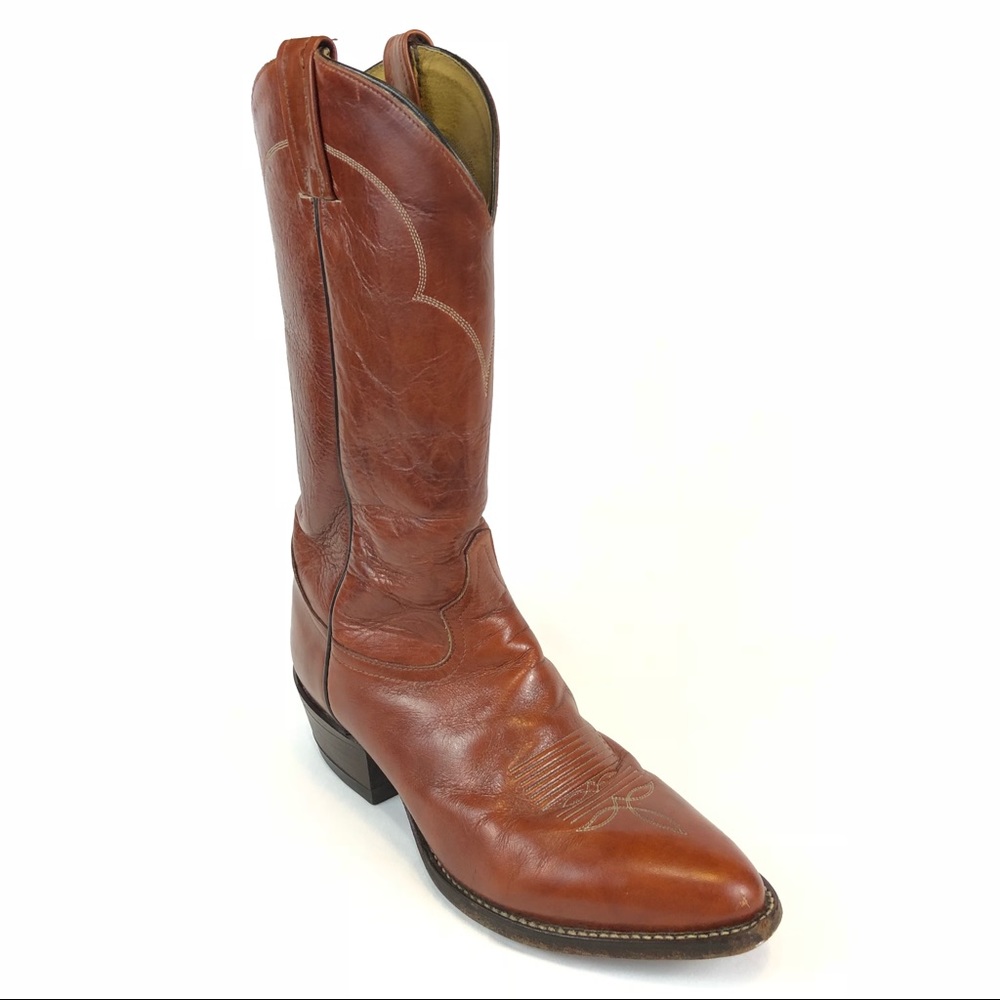 Tony Lama 5084 Mens Cowboy Leather Boots 9.5